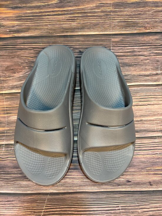 Oofos OOahh Gray Recovery Slide Sandals Men\'s Size 8 main image 8